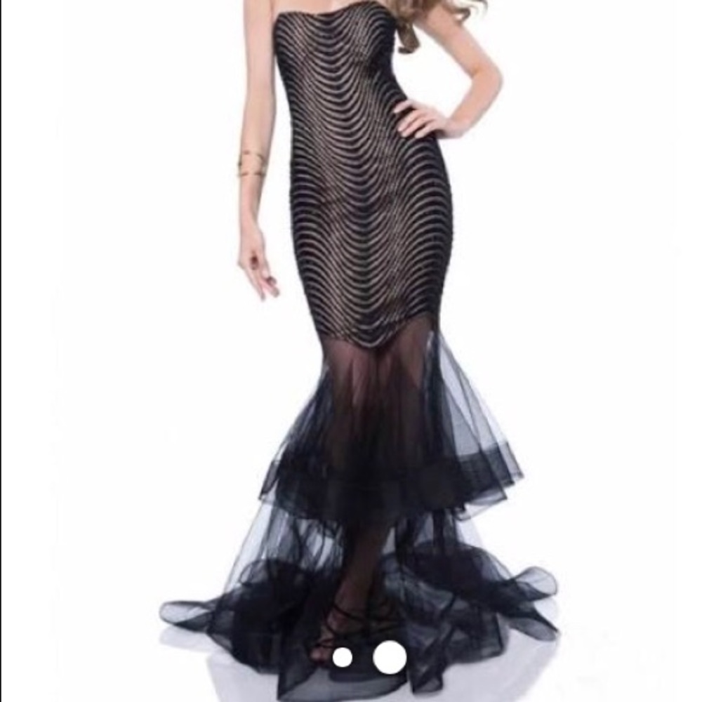 Black mermaid terani gown